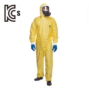 듀폰 타이켐2000C PLUS KCs 화학복(노랑) 내화학복 상하일체형